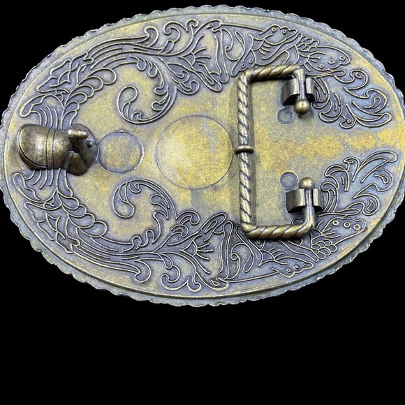 Western Cross Belt Buckle Gothic Vintage Bling Rodeo Cowboy Statement Accessory - Picture 5 of 6